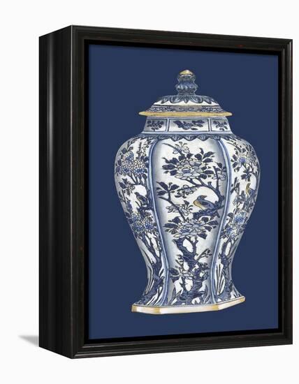 Blue and White Porcelain Vase II-Vision Studio-Framed Stretched Canvas