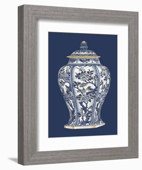 Blue and White Porcelain Vase II-Vision Studio-Framed Art Print