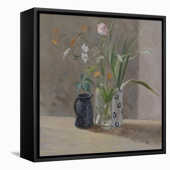 Blue and White Vases-William Packer-Framed Premier Image Canvas