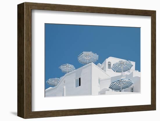 Blue and white-Linda Wride-Framed Photographic Print