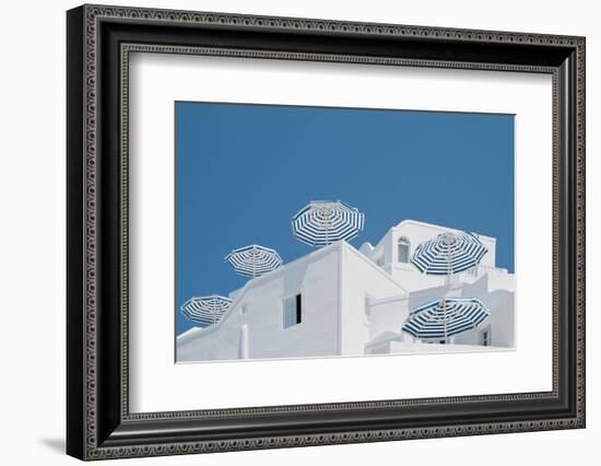 Blue and white-Linda Wride-Framed Photographic Print