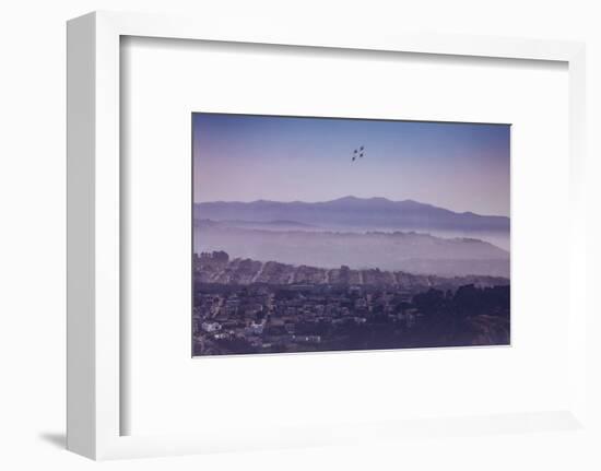 Blue Angels Over Sunset Neighborhood District San Francisco-Vincent James-Framed Photographic Print