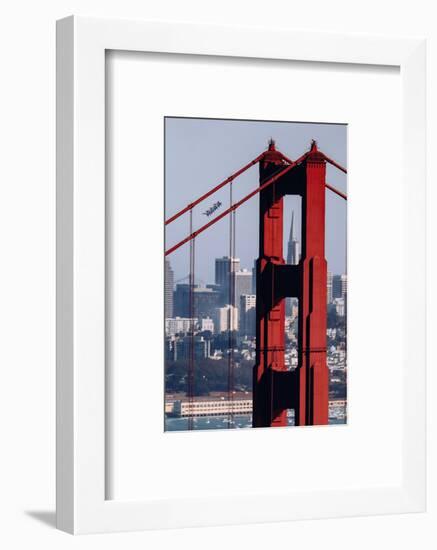 Blue Angels Show at Golden Gate Bridge, San Francisco-Vincent James-Framed Photographic Print