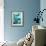 Blue Aqua Brown Abstract PoP Art-Megan Aroon Duncanson-Framed Art Print displayed on a wall