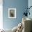 Blue Arrangement I-Terri Burris-Framed Art Print displayed on a wall
