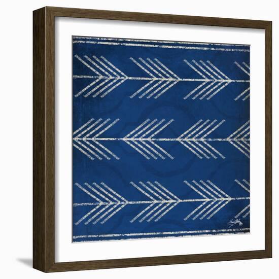 Blue Arrows-Elizabeth Medley-Framed Art Print