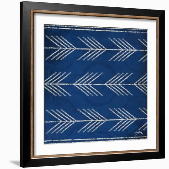 Blue Arrows-Elizabeth Medley-Framed Art Print