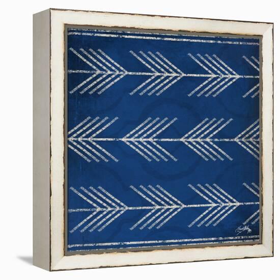 Blue Arrows-Elizabeth Medley-Framed Stretched Canvas