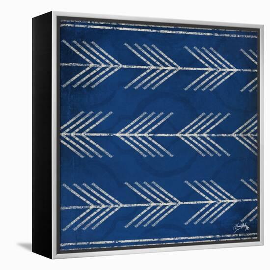 Blue Arrows-Elizabeth Medley-Framed Stretched Canvas
