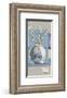 Blue Asian Collage I-Wendy Russell-Framed Art Print