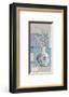 Blue Asian Collage IV-Wendy Russell-Framed Art Print