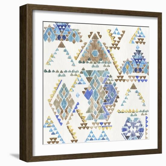 Blue Aztec-Aimee Wilson-Framed Art Print