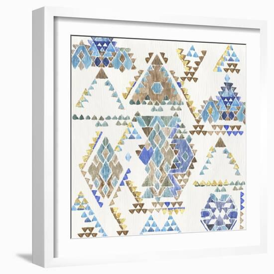 Blue Aztec-Aimee Wilson-Framed Art Print