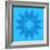 Blue Background with Abstract Shape-Dink101-Framed Art Print