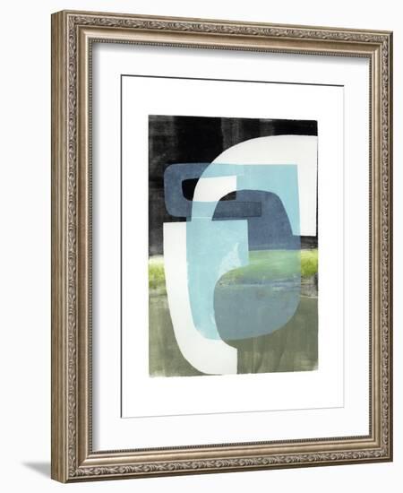 Blue Balance-Stacy Milrany-Framed Art Print