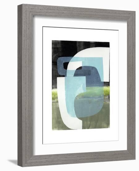 Blue Balance-Stacy Milrany-Framed Art Print