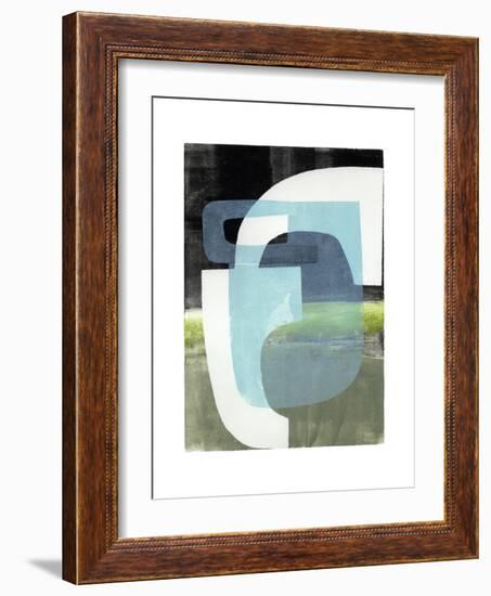 Blue Balance-Stacy Milrany-Framed Art Print