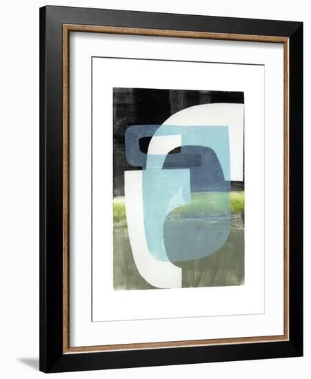 Blue Balance-Stacy Milrany-Framed Art Print