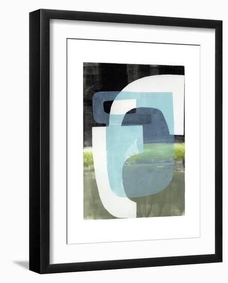 Blue Balance-Stacy Milrany-Framed Art Print