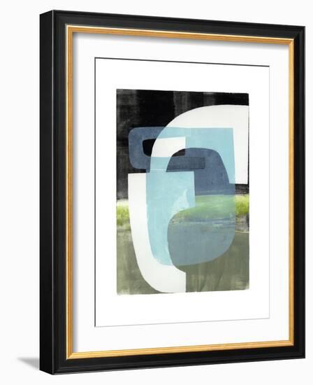 Blue Balance-Stacy Milrany-Framed Art Print