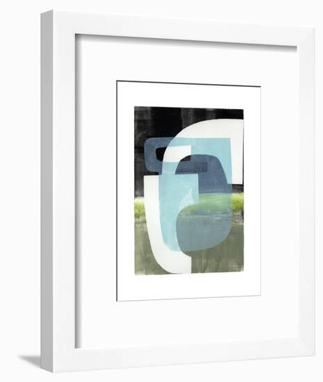 Blue Balance-Stacy Milrany-Framed Art Print