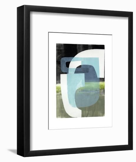 Blue Balance-Stacy Milrany-Framed Art Print