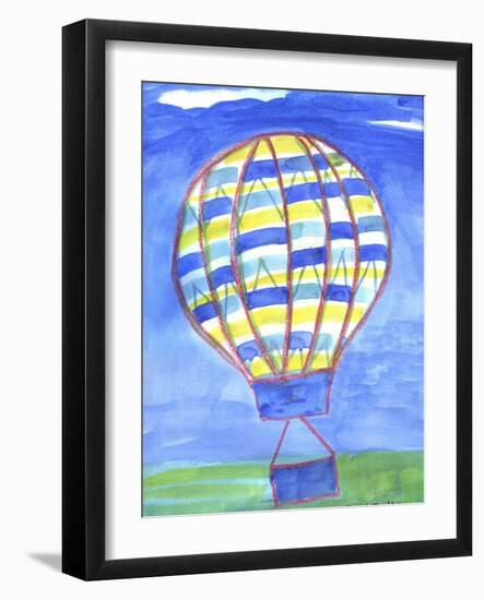Blue Balloon-Cheryl Bartley-Framed Giclee Print