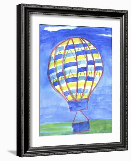 Blue Balloon-Cheryl Bartley-Framed Giclee Print