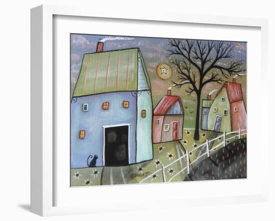 Blue Barn 1-Karla Gerard-Framed Giclee Print