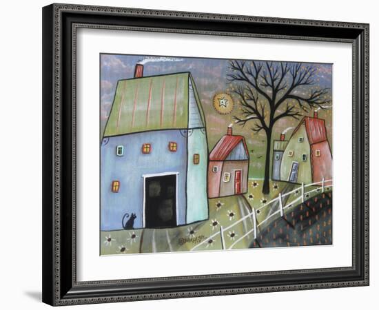 Blue Barn 1-Karla Gerard-Framed Giclee Print