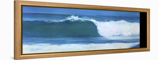 Blue Barrel-Suzanne Wilkins-Framed Stretched Canvas