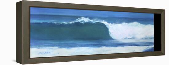 Blue Barrel-Suzanne Wilkins-Framed Stretched Canvas