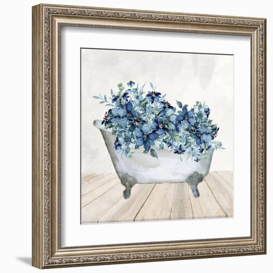 Blue Bath 1-Kimberly Allen-Framed Art Print