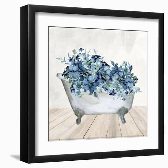 Blue Bath 1-Kimberly Allen-Framed Art Print