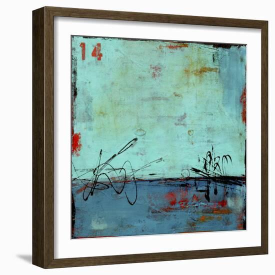 Blue Bay Marina II-Erin Ashley-Framed Art Print