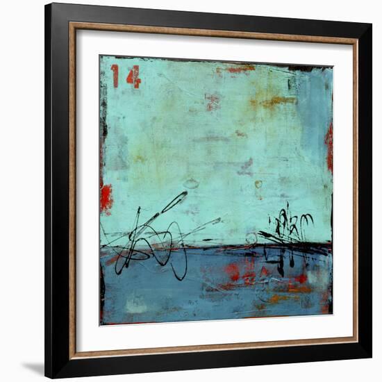 Blue Bay Marina II-Erin Ashley-Framed Art Print