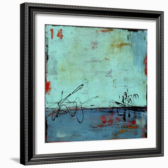 Blue Bay Marina II-Erin Ashley-Framed Art Print