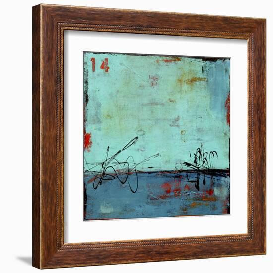 Blue Bay Marina II-Erin Ashley-Framed Art Print