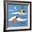 Blue Beach - Child Life-Harold Carroll-Framed Giclee Print