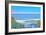 Blue Beach Scene at Outer Banks-Martina Bleichner-Framed Art Print