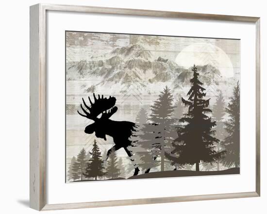 Blue Bear Lodge Sign 013-LightBoxJournal-Framed Giclee Print