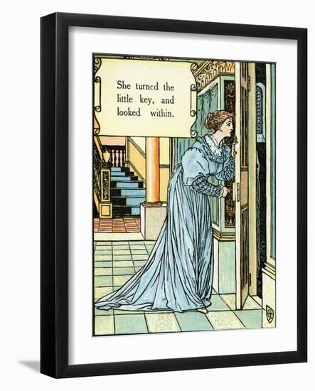 Blue Beard illustrated by Walter Crane-Walter Crane-Framed Giclee Print