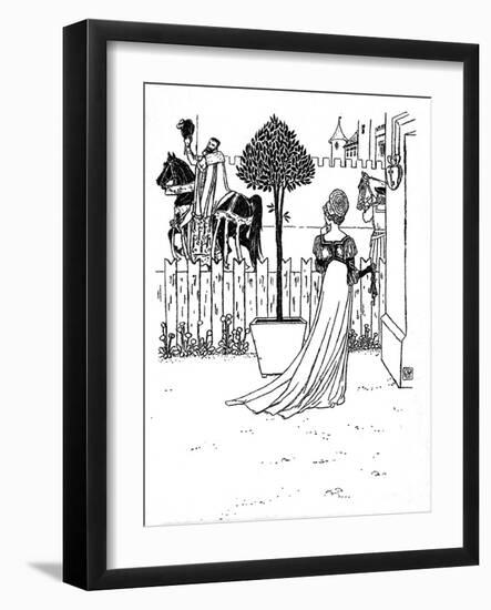 Blue Beard illustrated by Walter Crane-Walter Crane-Framed Giclee Print