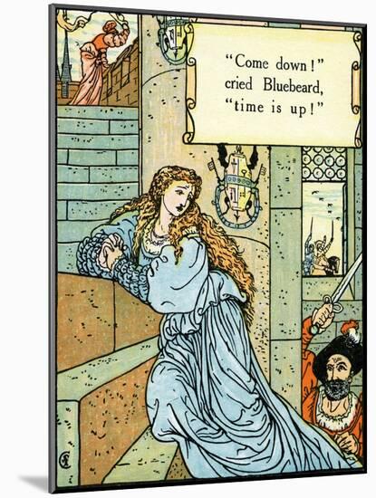 Blue Beard illustrated by Walter Crane-Walter Crane-Mounted Giclee Print