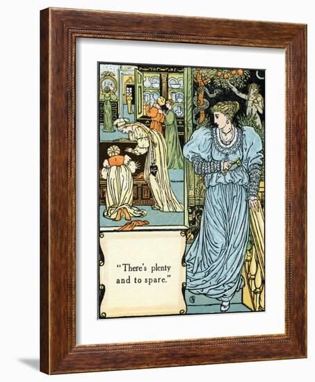 Blue beard illustrated by Walter Crane-Walter Crane-Framed Giclee Print