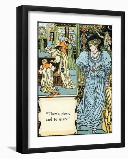 Blue beard illustrated by Walter Crane-Walter Crane-Framed Giclee Print