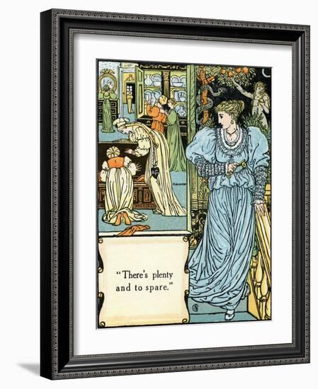 Blue beard illustrated by Walter Crane-Walter Crane-Framed Giclee Print