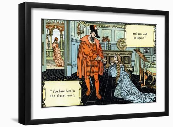 Blue Beard illustrated by Walter Crane-Walter Crane-Framed Giclee Print