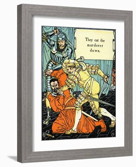 Blue Beard illustrated by Walter Crane-Walter Crane-Framed Giclee Print