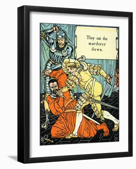 Blue Beard illustrated by Walter Crane-Walter Crane-Framed Giclee Print